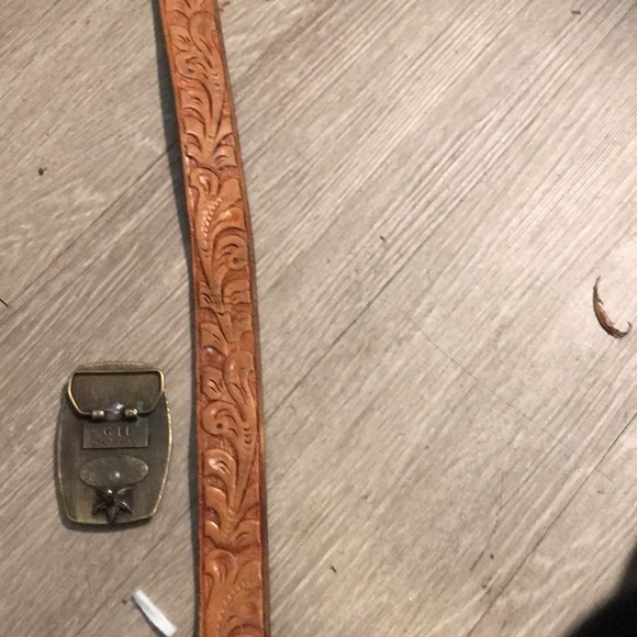 Leather tool belt and CI New York belt buckletstunning handmade by the bell - Picture 4 of 4